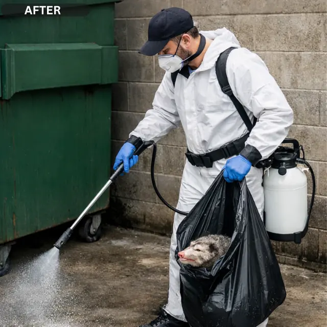 After Commercial Dead Possum Removal