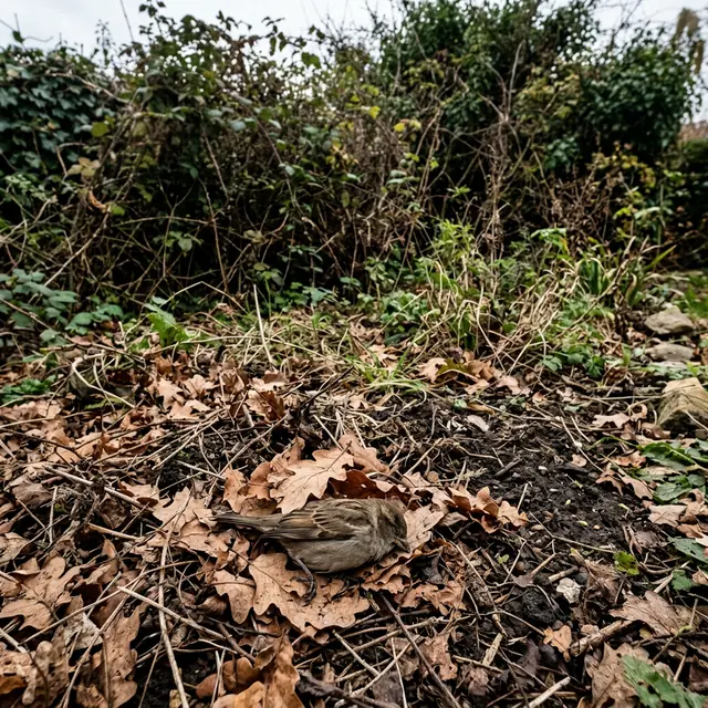 Before Garden Debris Removal